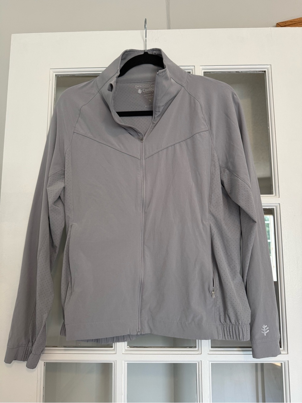 Coolibar Gray Full-Zip Sun Protection Jacket